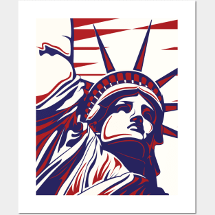 American Liberty Statue Posters and Art